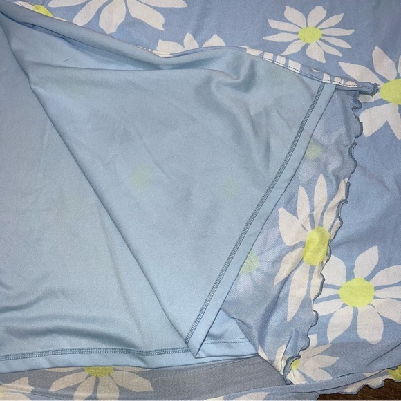 NWOT American Eagle Outfitters Baby Blue Mesh Slip Daisy Dress - Picture 8 of 10